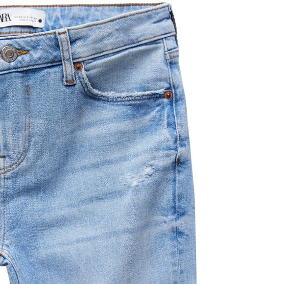 The Skinny ZW Premium Blue Jeans by Zara, 2 US - Picture 5 of 7